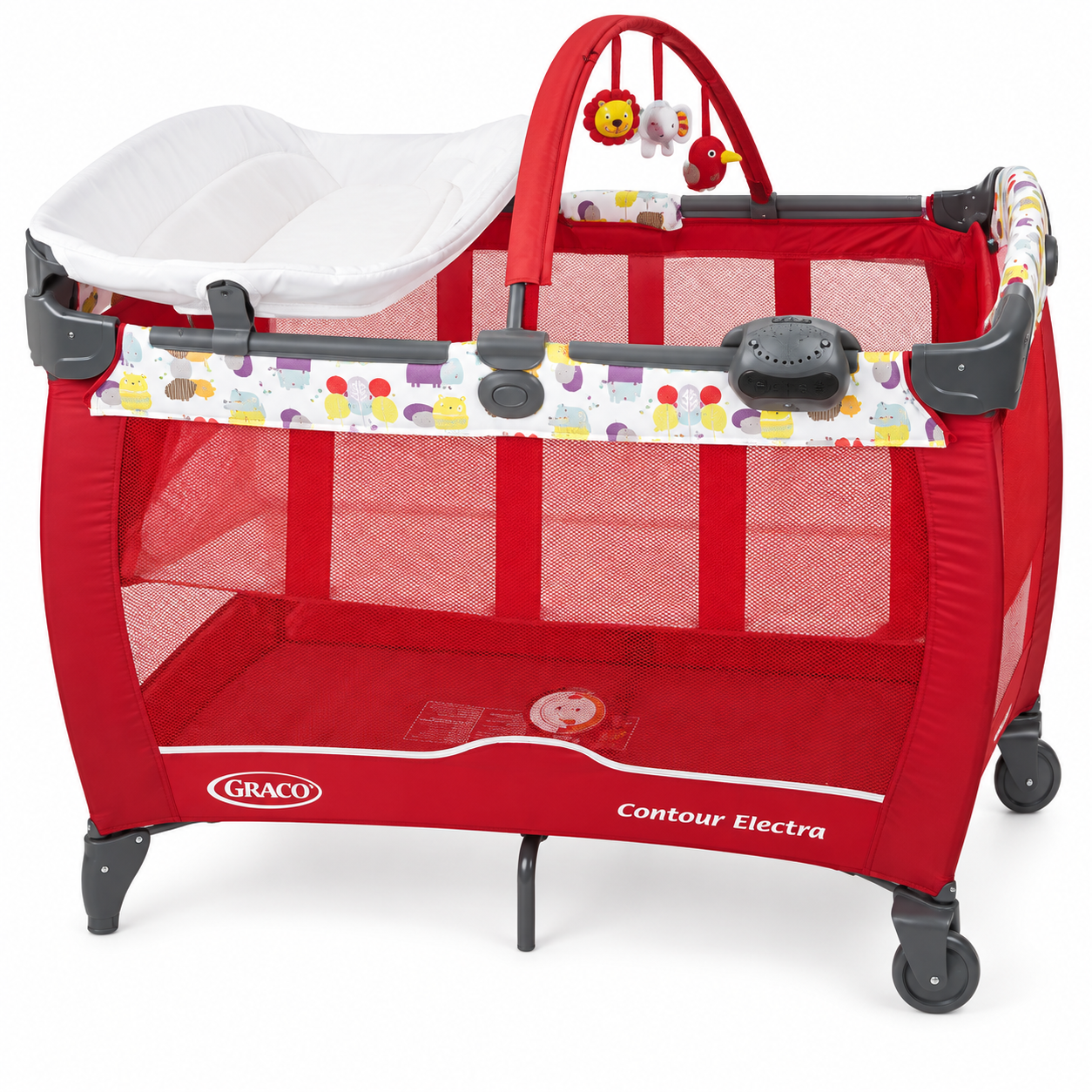 تخت و پارک گراکو مدل Contour Electra Garden Friends قرمز
